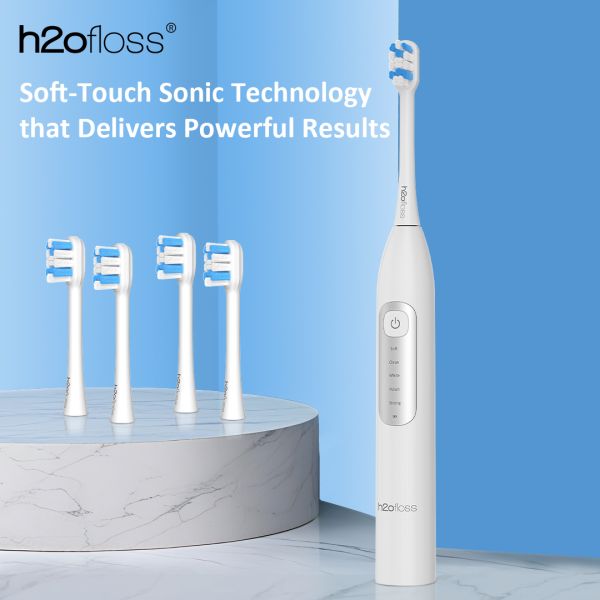Ipx7 Travel Smart Self Cleaning Rechargeable Sonic Electric Toothbrush With Travel Case