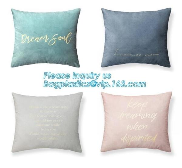Latest design simple solid color pillow home decor cotton cushion cover,Cotton Embroidery Geometric Car Sofa Chair Bed T