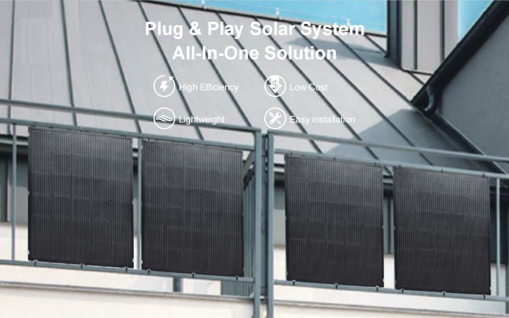 Солнечной системы балкона игры штепсельной вилки тип кремния портативной Monocrystalline