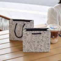 Sac cadeau de mariage petit moyen et grand carte blanche simple sac à main en papier cadeau d'anniversaire
