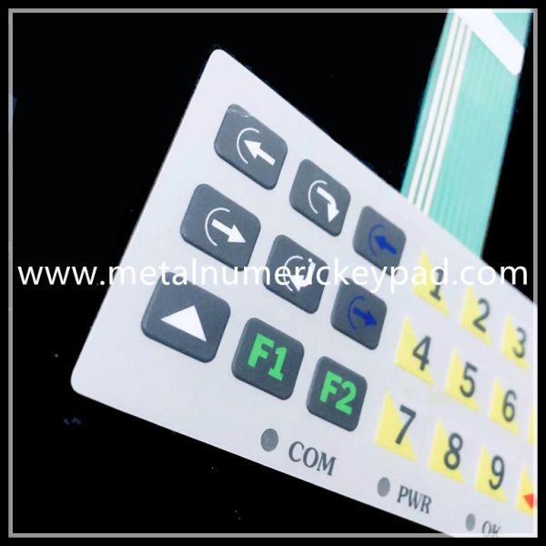 6ms Waterproof Numeric Keypad 10 P Connection Membrane Switch Keypad