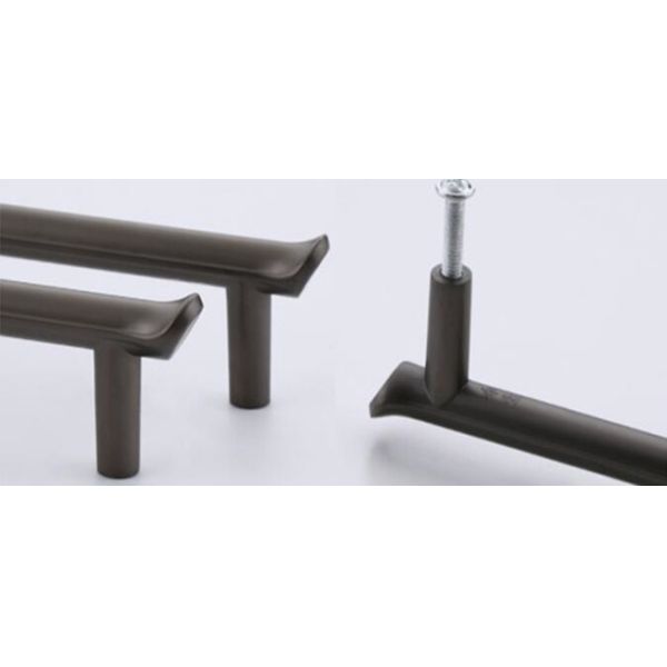 cupboard North European forest  Drawer Handles And Knobs 96mm Black Dresser Pulls salt spray test