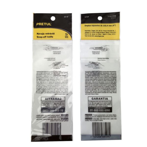 80mic Transparent Polypropylene Opp Plastic Bag With Adhesive Tape ASP