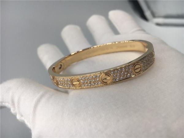  Gold Bracelet ,  Bracelet Rose Gold With 204 Brilliant - Cut Diamonds