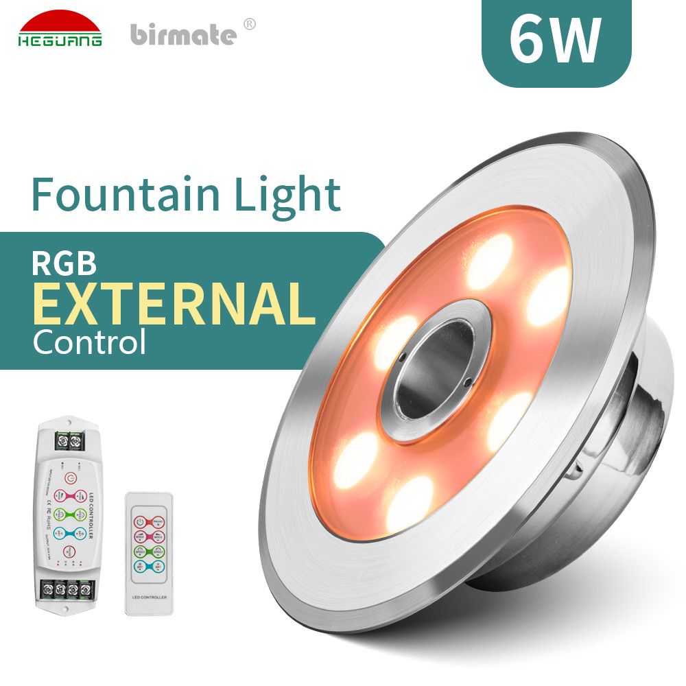 SS316L DC24V привело подводный цвет 6W RGB светов фонтана