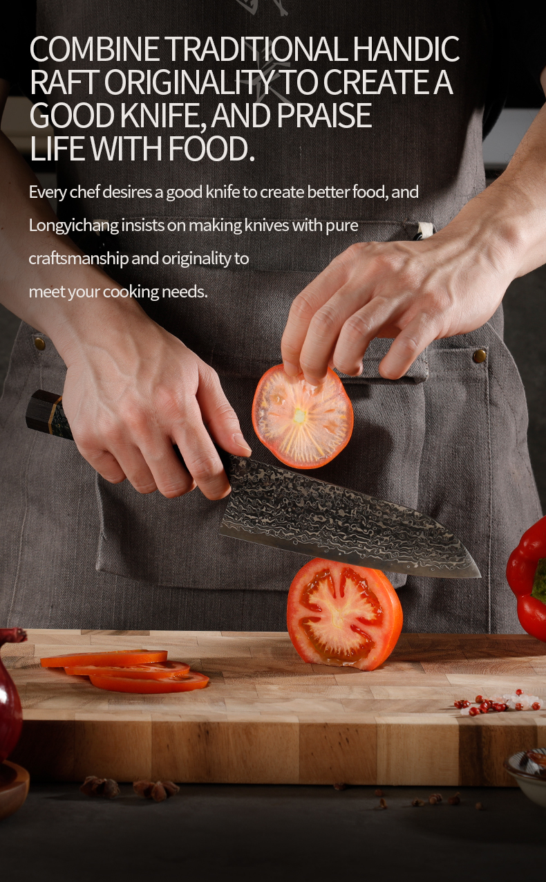 SLD Steel Gyuto Knife: Hand‑Forged Japanese‑Style Chef Knife
