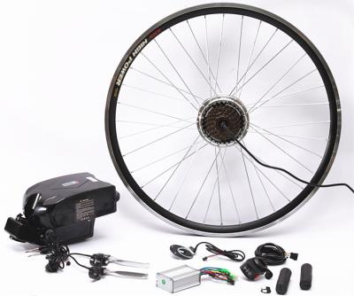 26 Inch Electric Bike Conversion Kit Gearless Hub Motor Front Wheel With Battery