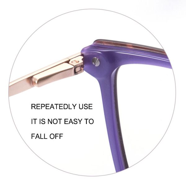 Cat Eye Women Computer Glasses Acetate Metal Spectacle Frame