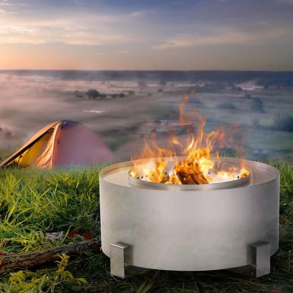 Outdoor Smoke Free Campfire Fire Pits For Camping Trekking Backyard Garden