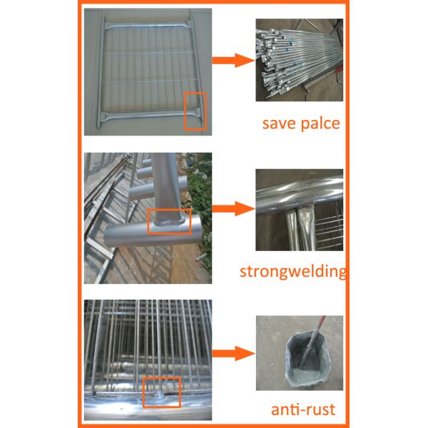 Q235 Steel Temporary Fencing , Site Security Fence Panels High Strength