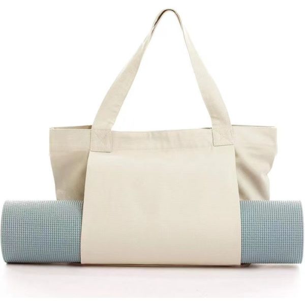 Customized Color Eco Friendly Cotton Canvas Yoga Mat Bag for Eco Conscious Yogis