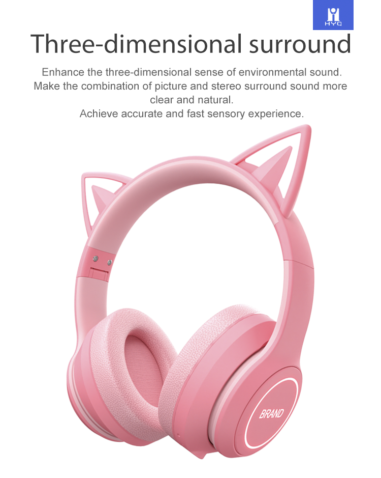 LED Cute Car Ear Tws Headphones Wireless Bluetooth Noise Cancellation