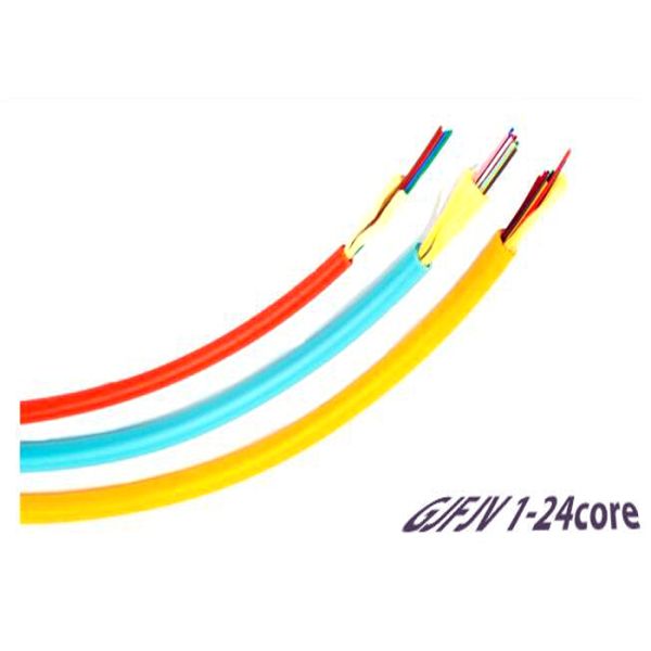 50/125 2/4/8/12/24 Cores Indoor Fiber Optic Cable LSZH Jacket