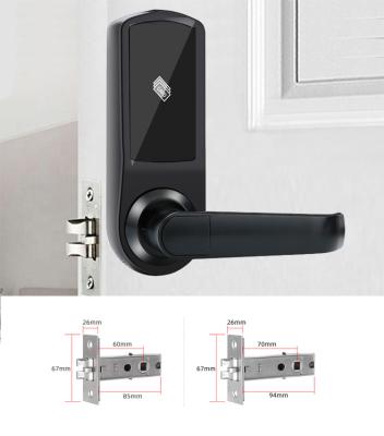 Hotel DC 6V Key Card Door Locks Sus304 RFID Digital Door Lock