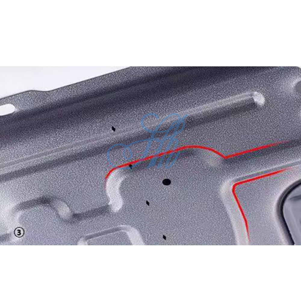 Cuadro de engranajes de aleación placa de deslizamiento / placa de protección inferior del motor ISUZU Dmax 4 conjuntos combinados para vehículos