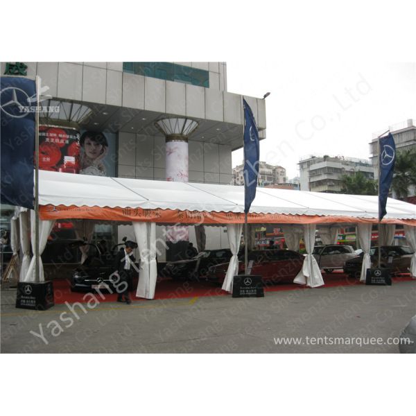 Outdoor UV Resistant 850gsm White PVC Fabric Cover Car Exhibition Tent