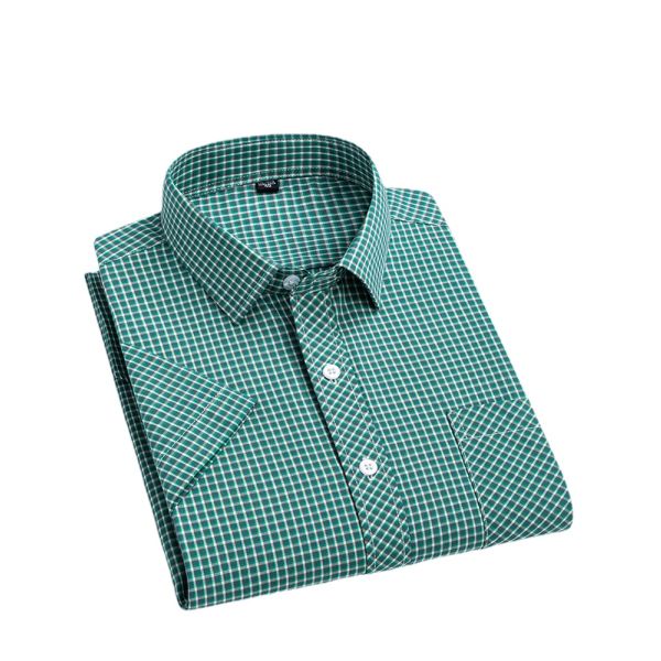 Men's POLO Print Dress Formal Shirts 100% Cotton Men's Casual Shirt Chemise Homme Woven