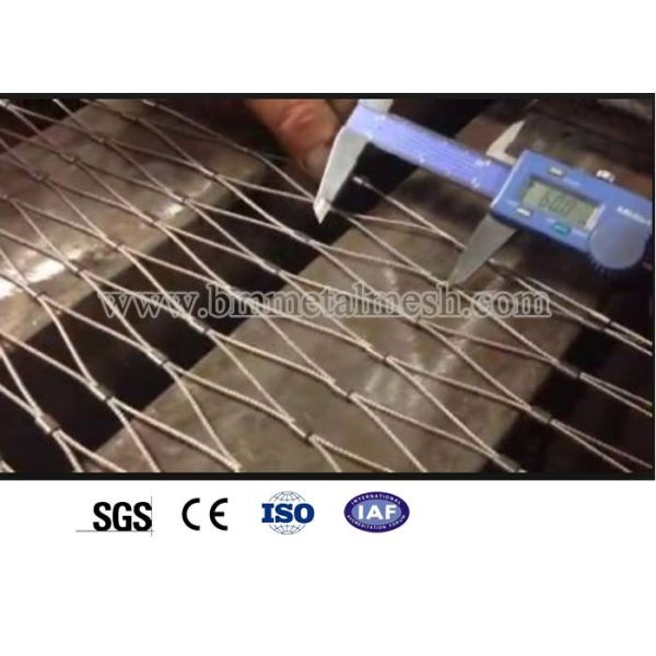 Flexible Stainless Steel X Tend Cable Wire Rope Mesh Woven High Tensile