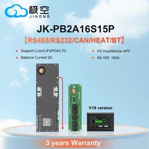 Jk LiFePO4 BMS V19 Jikong Smart BMS 4.3 Inch Screen LCD Display Battery Pack Accessories Jk BMS 16s 48V 150A Pb2a16s15p