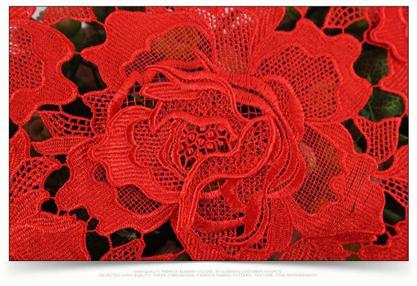 2018 Summer Newest Style chemical  Embroidery Fabric 140cm wide for wedding dress