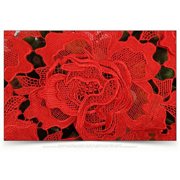 2018 Summer Newest Style chemical Embroidery Fabric 140cm wide for wedding dress