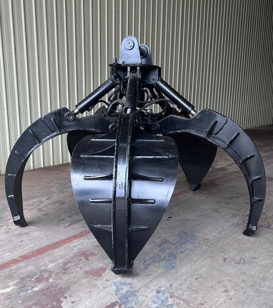 Garra mecânica da casca alaranjada de Q345B, Digger Grab Bucket For 10 Ton Escavadora