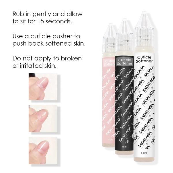 Professional Nail Care Cuticle Softener Remover Hydrating Moisturizing Liquid Solution Pen Product for Dry Cuticles