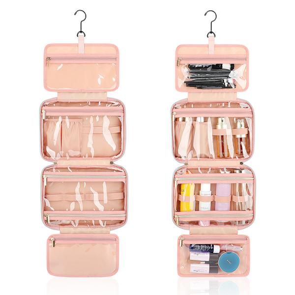 Xl Waterproof Hanging Travel Toiletry Bag Makeup Organizer Hook 11X3.9X7.9