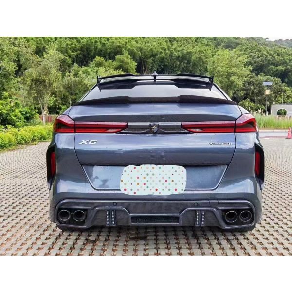 Auto Parts for BMW X6M F96 Carbon Fiber Body Kit X6M F96 Upgraded LARTE Design Style Front Shovel Diffuser Spoiler Body Kit