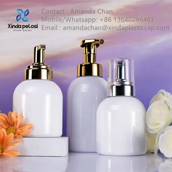 Capa de parafuso bombas de creme cosmético maquiagem bomba de tratamento de creme para garrafas