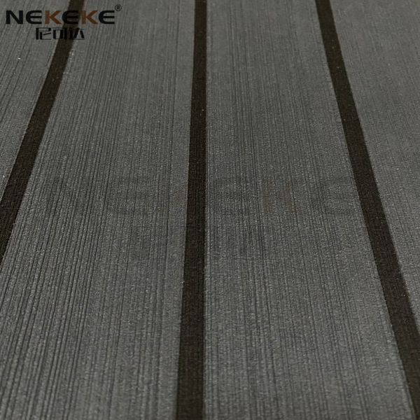 Custom Thickness EVA Foam Deck Pad Non Slip Surface With Stripe Design
