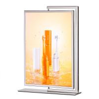 Présentoirs de vente au détail en métal A5 25CM 0,8KG Porte-enseigne vertical Signalétique de table