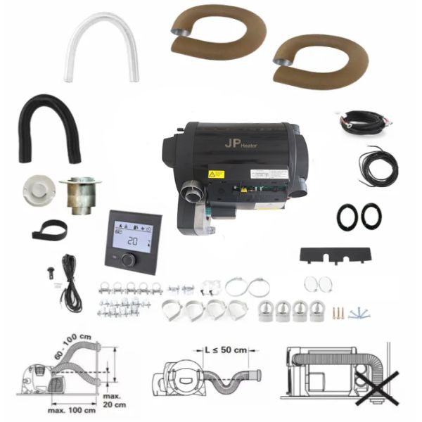6kW DC12V Combi Gasoline LPG Parking Heater Air and Water Heater for Truck RVs Similar to Truma