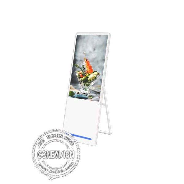 43 Inch Floor Standing Foldable Portable LCD Digital Signage Menu Boards