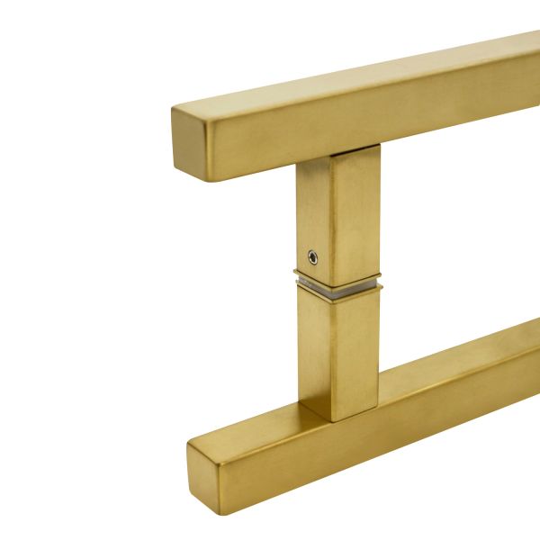 Luxury Brushed Stainless Steel 304 Gold Shower Door Pull Handles 6-14mm Толщина стекла