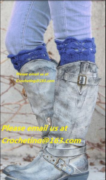 Womens Crochet Boot Cuffs, Reversible Boot Cuffs, Boot Socks, Legwear, You Choose From 18 Colors