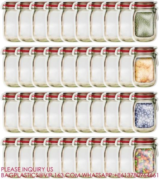 Snacks Sealed Storage Bags, Food Saver Bags Portable Christmas Cookies Nut Candies Saver
