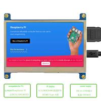 800X480 Display Tft de 4,3 pouces Tft écran tactile LCD Interface HDMI 400c/D Lumière