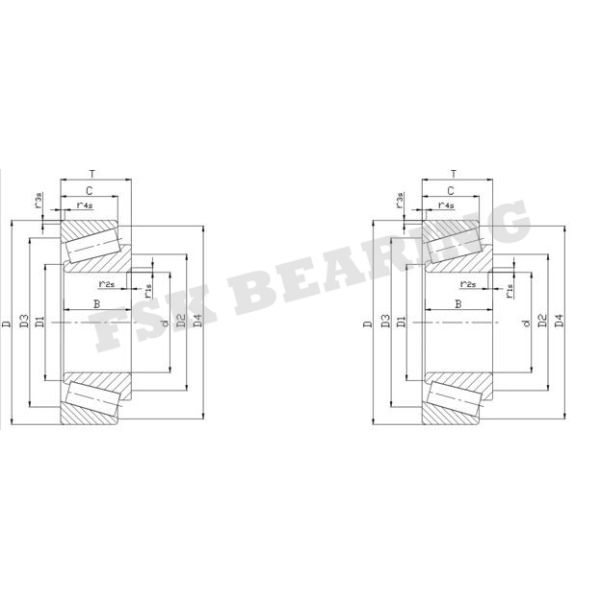 HR 32236 J 7536E Tapered Roller Bearing Trailer Bearings Heavy - Duty 180 × 320 × 91 Mm