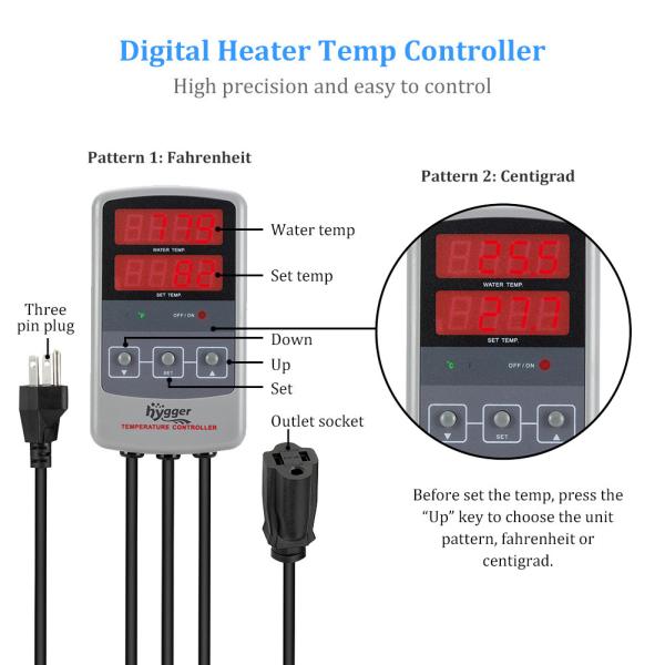 5 Gallon Tank  50w Titanium Fish Tank Heater