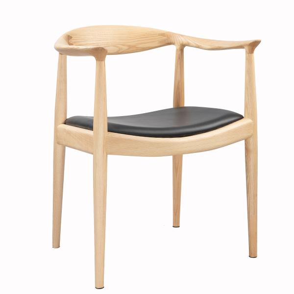 Natural Wood Officeworks  Hans Wegner Kennedy Chair Leather Seat