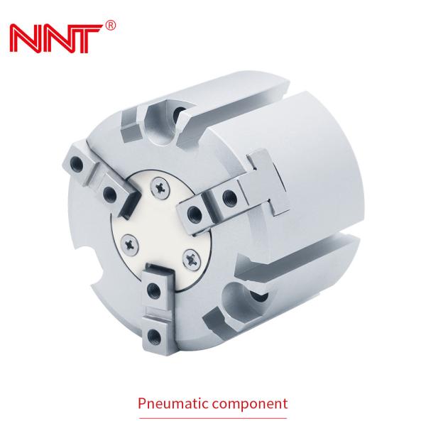 125mm Shaft 3 Finger Pneumatic Cylinder Slide Guide Round Body Air Gripper