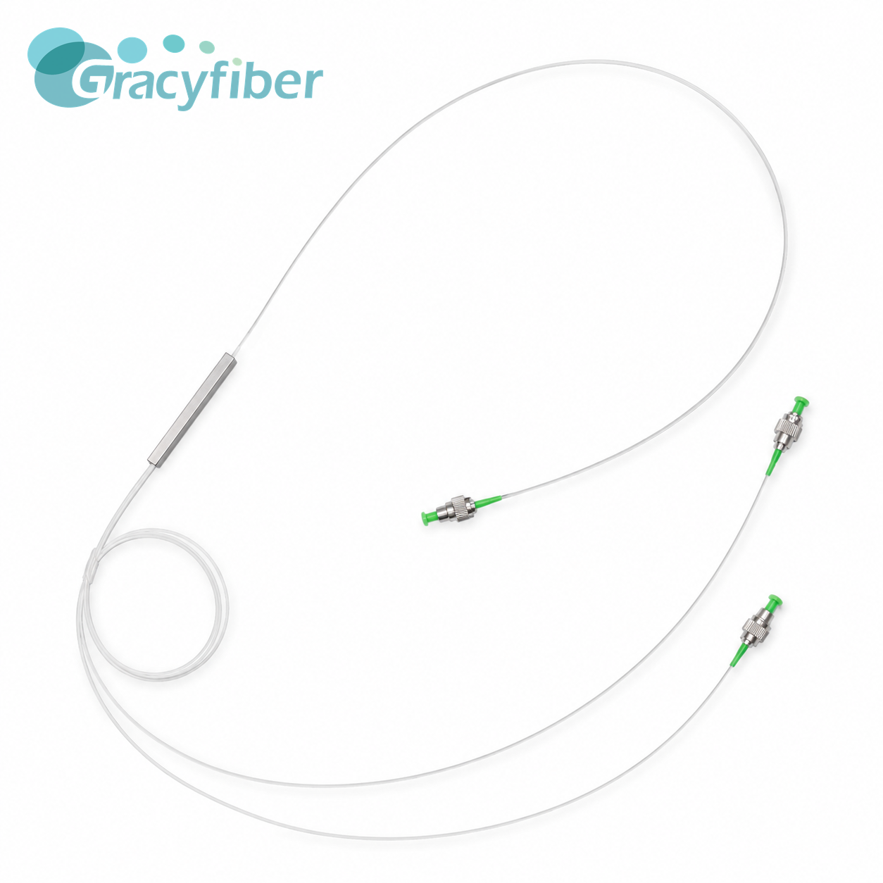 1x2 PM PLC Splitter 1310nm 50 50 Polarization Maintaining Fiber Splitter Low Insertion Loss High PER FC APC for Optical System