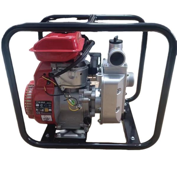 208cc 2 polegadas bomba de água de gasolina para 55m3/h capacidade de descarga e 7M cabeça de sucção