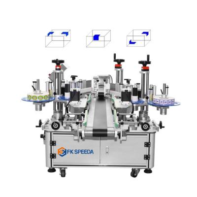 Máquina de rotulagem plana de velocidade rápida para garrafas quadradas 40 pcs/min Capacidade PLC Contro