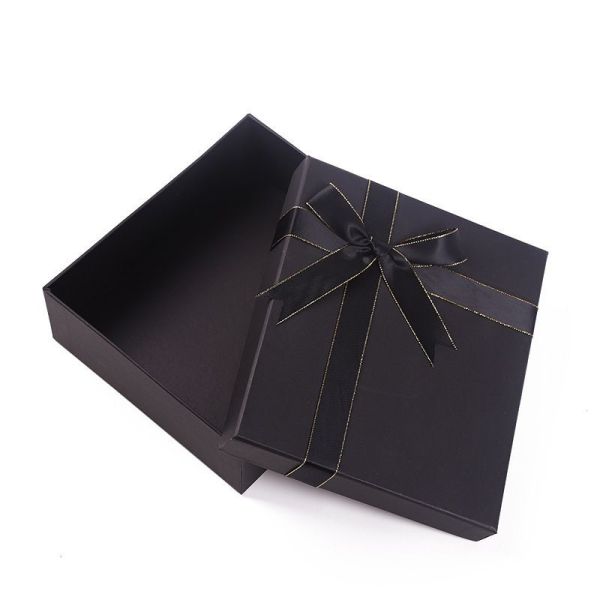 Black Gift Packaging Paper Jewelry Boxes For Necklace Ring Bracelet Watch Eco Friendly