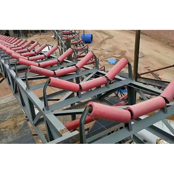 315mm Length  Carbon Steel Material Conveyor Carrying Idler Roller