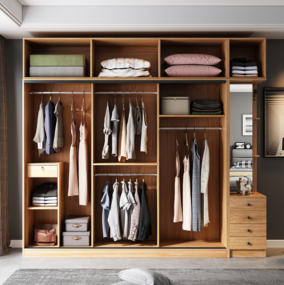 Дверь 2.4m многофункциональной спальни шкафа раздвижной двери домашней стеклянная 0.48m