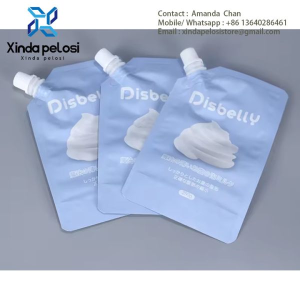 Customized Logo Size Bopp+Pet+PE Stand Up Plastic Pouch Packaging