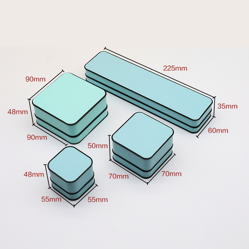 Plastic PU Leather Jewelry Box Small Jewelry Set Box With Hinge Closure Multi Color